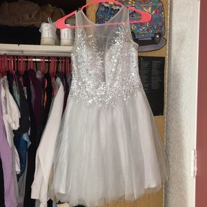 beautiful ice queen prom dress
